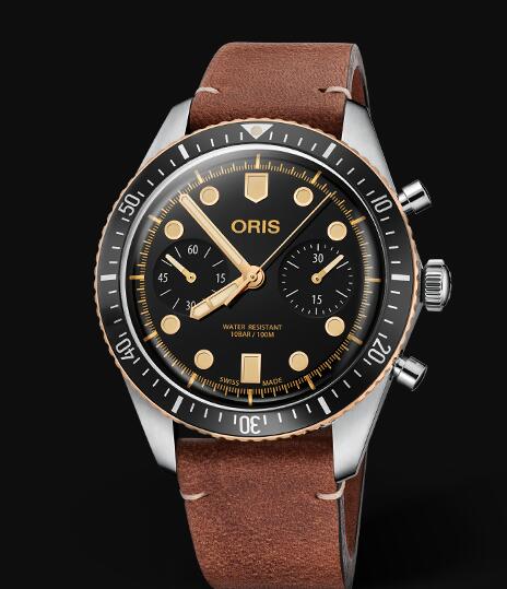 Review Oris Divers Sixty Five Chronograph 01 771 7744 4354-07 5 21 45 Replica Watch